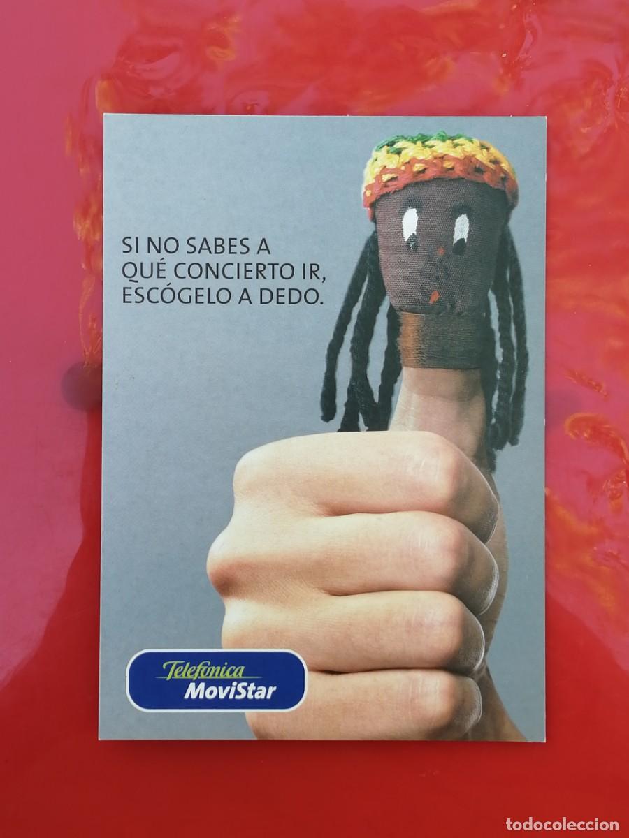 Postales: POSTAL 18839 NUEVA-TELEFONICA MOVISTAR SI NO SABES A QUE CONCIERTO IR MUSICA &ndash;MU&Ntilde;ECO REGGAE