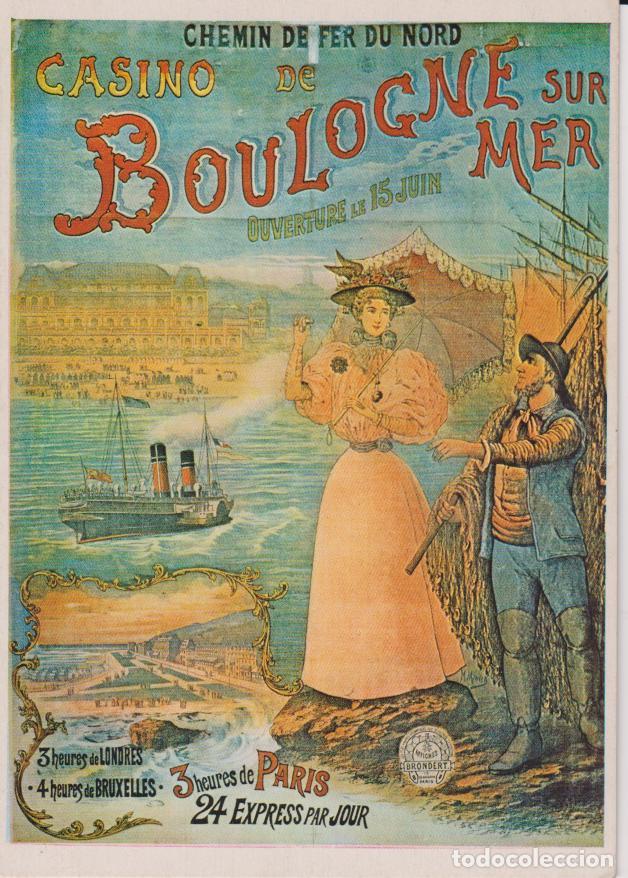 Postales: POSTAL PUBLICITARIA CARTELES CASINO BOULOGNE SUR MER - EDITIONS MIC MAX - S/C