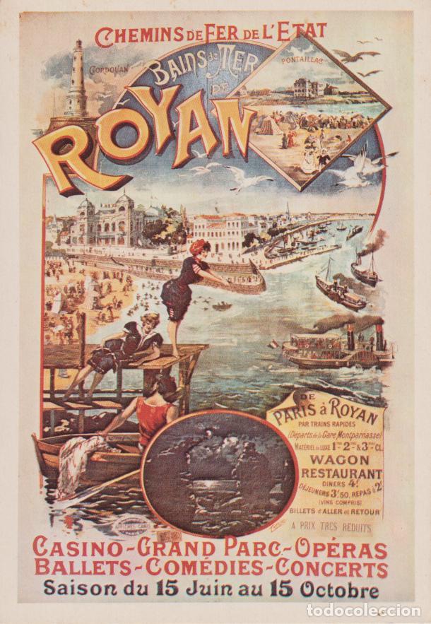 Postales: POSTAL PUBLICITARIA CARTELES ROYAN, CHEMINS DE FER - EDITIONS MIC MAX - S/C