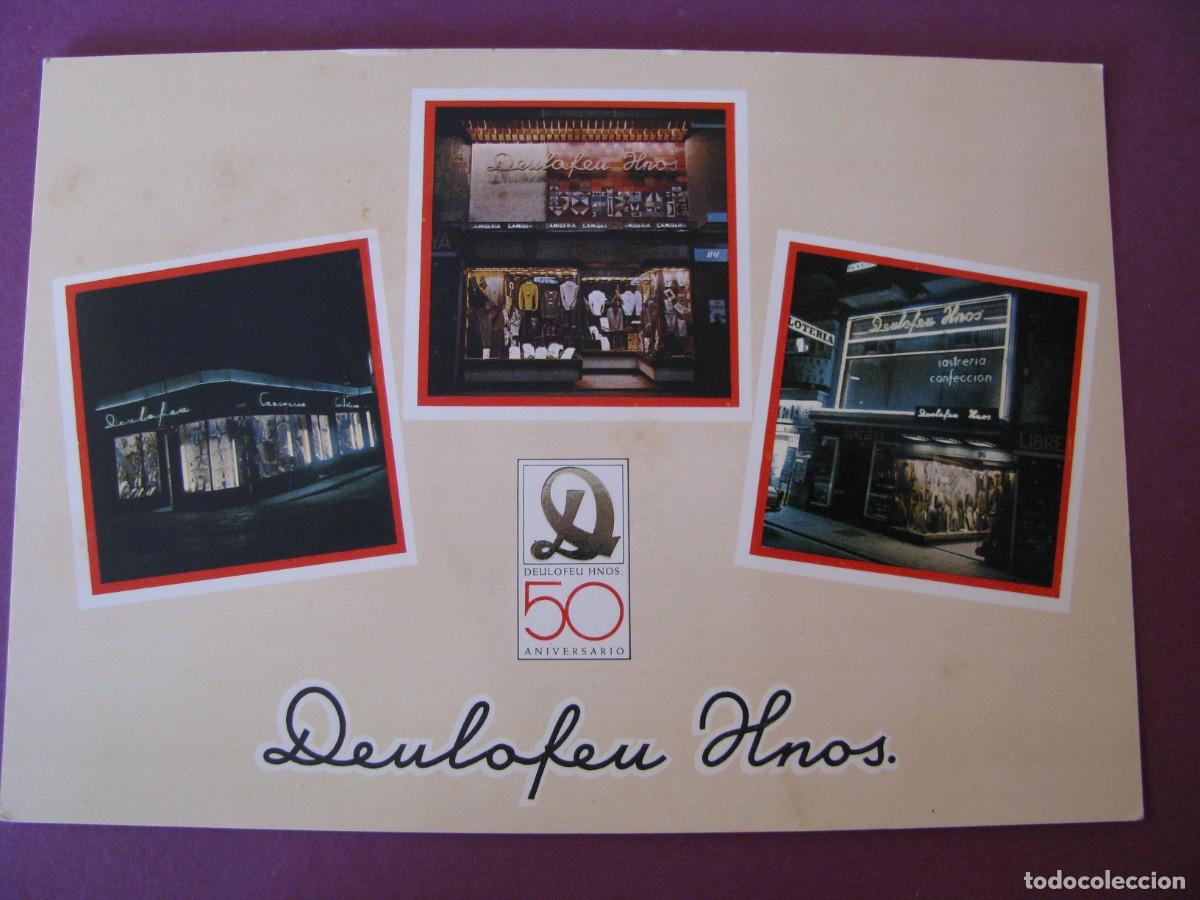 Postales: POSTAL DE DEULOFEU HNOS. SASTRERIA, CAMISERIAS. BARCELONA. 1968.