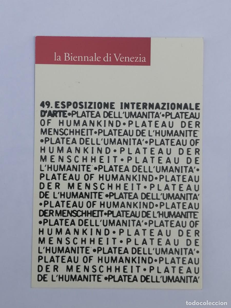 Postales: POSTAL 18898 NUEVA-ITALIA TELECOM- LA BIENNALE DI VENEZIA 2001