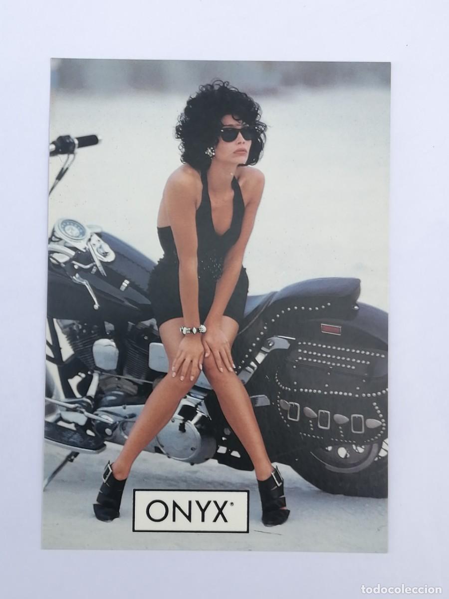 Postales: POSTAL 18885 NUEVA-VANGUARDIA ONYX MODA ITALIANA BARCELONA -MUJER MOTO