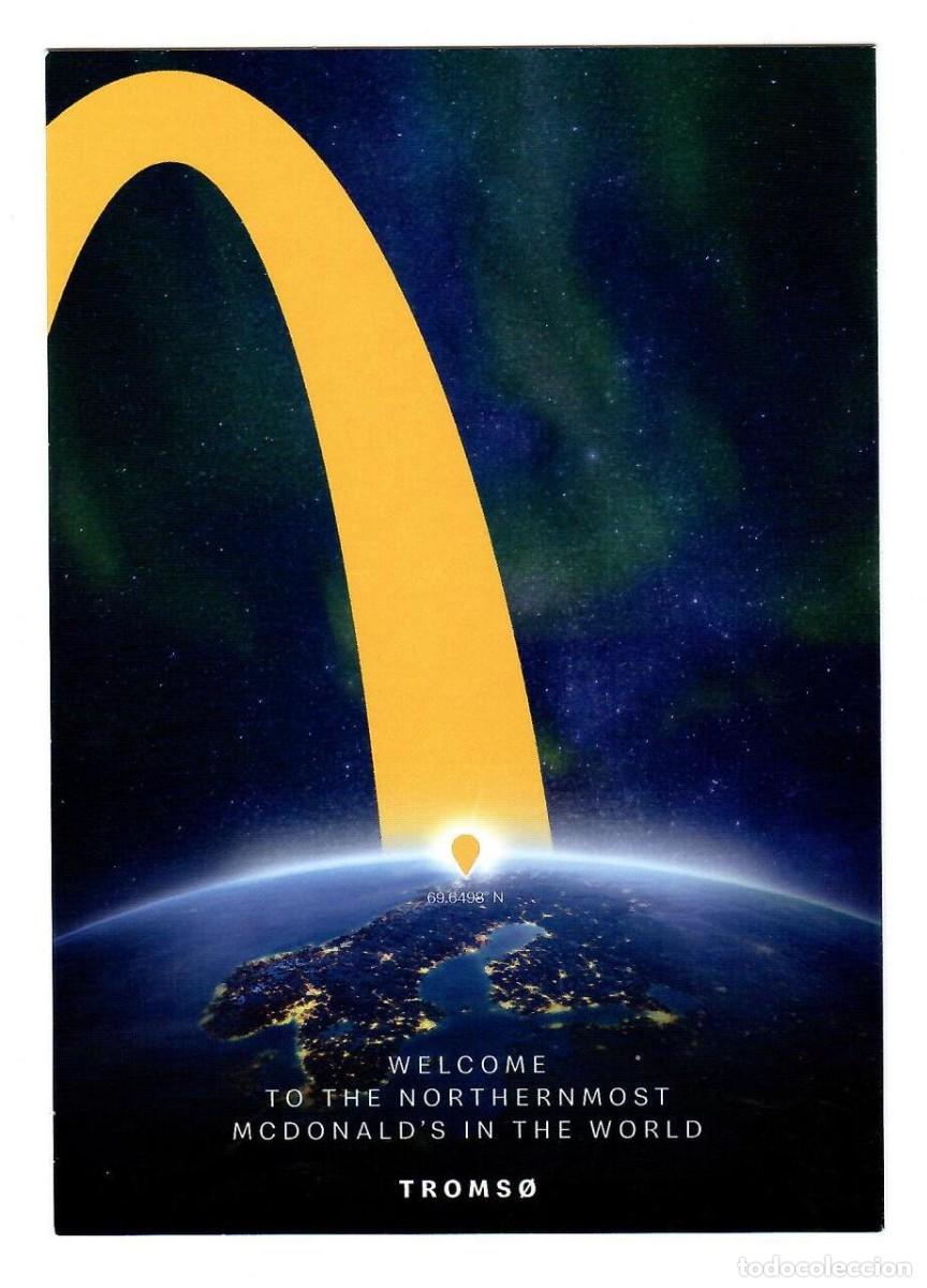 Postales: McDONALD'S en Troms&oslash; (Noruega). El m&aacute;s septentrional del mundo. Nueva, sin escribir.