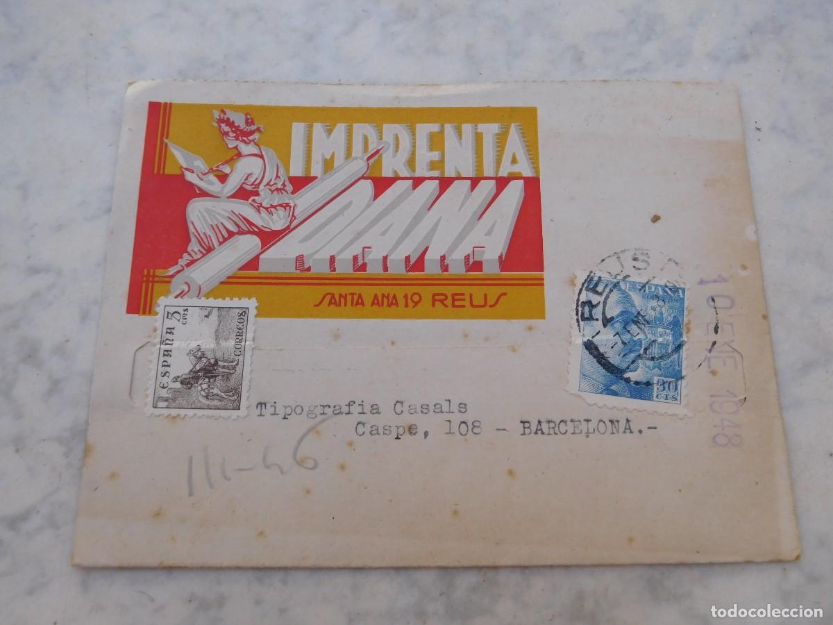 Postales: Imprenta Diana Reus 1948
