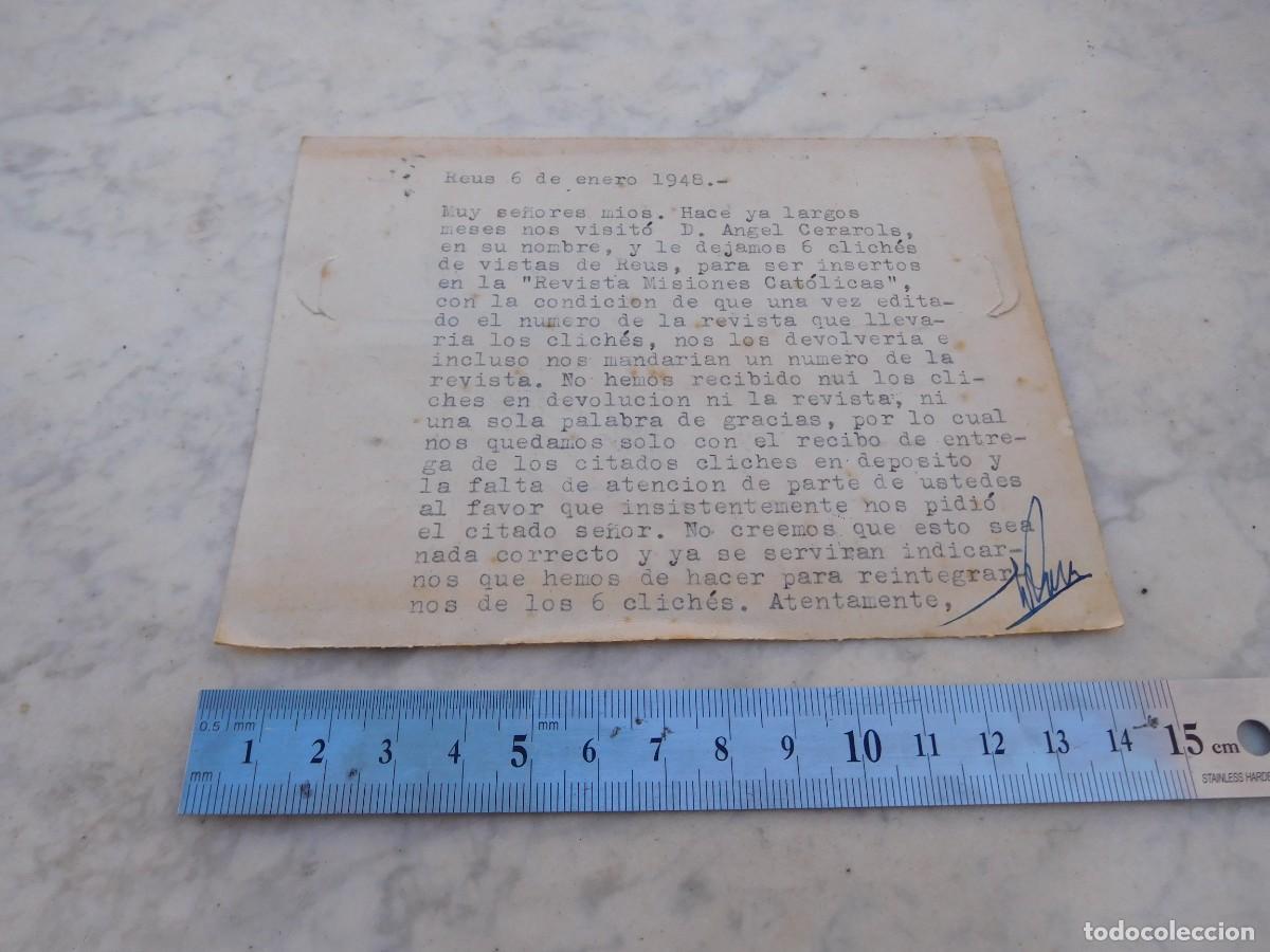 Postales: Imprenta Diana Reus 1948 - Foto 2
