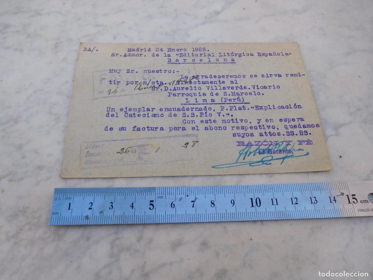 Postales: Raz&oacute;n y fe Madrid 1928 - Foto 2
