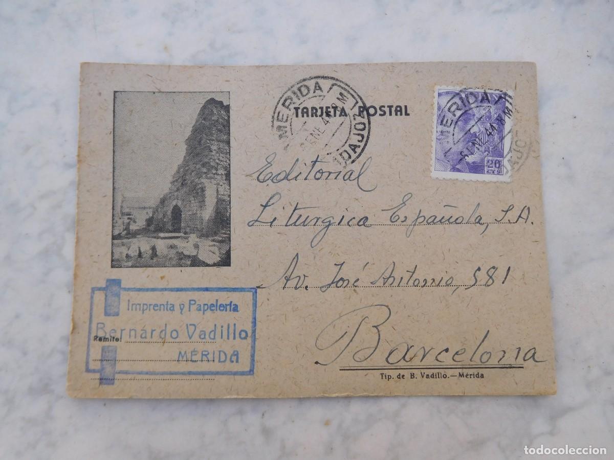 Postales: Imprenta Bernardo Vadillo M&eacute;rida 1943