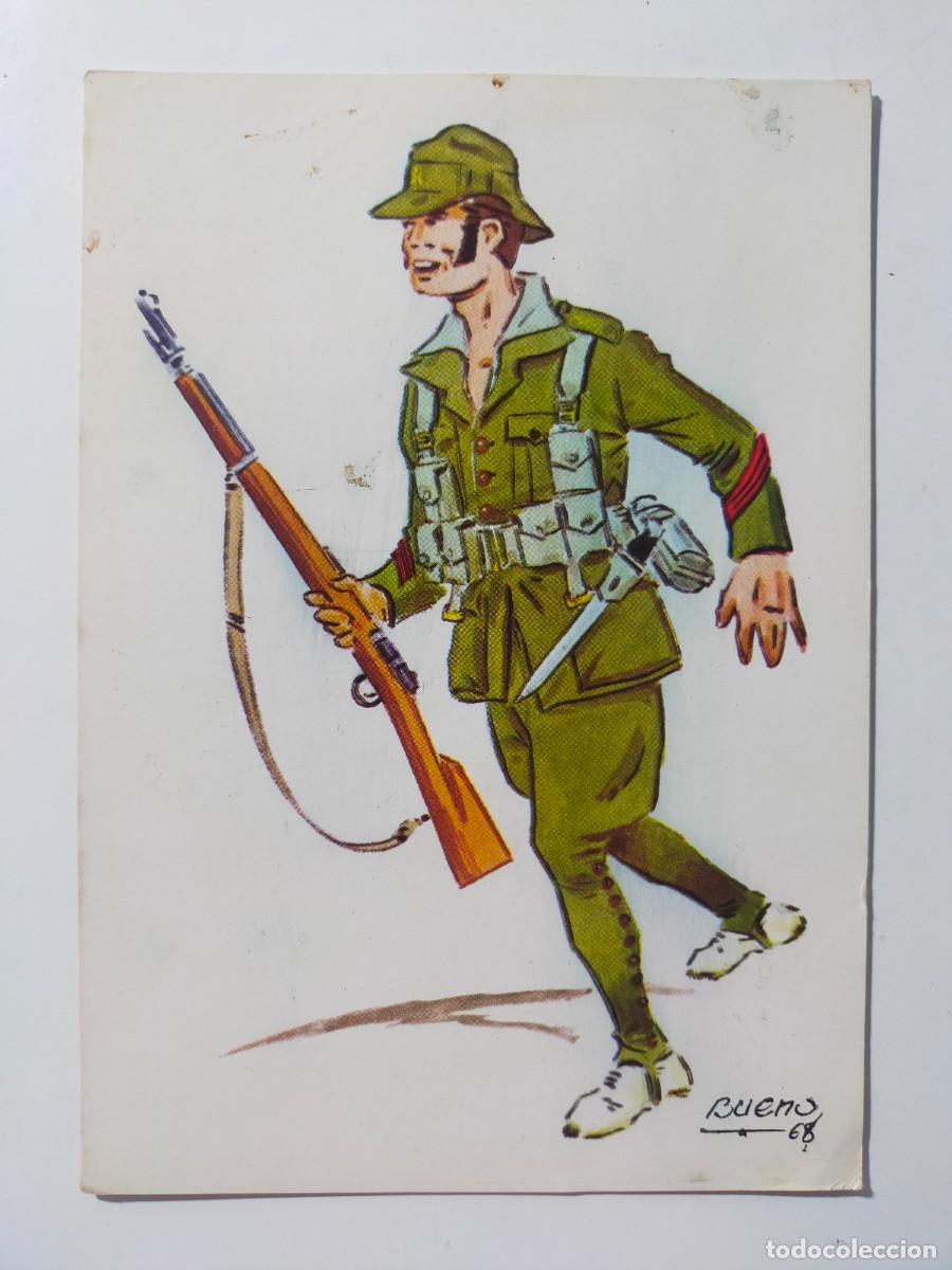 Postales: Postal Uniformes legionarios: Fundaci&oacute;n A&ntilde;o 1929 - ilustrada por Bueno - Edit Foresa (1968) - S/C