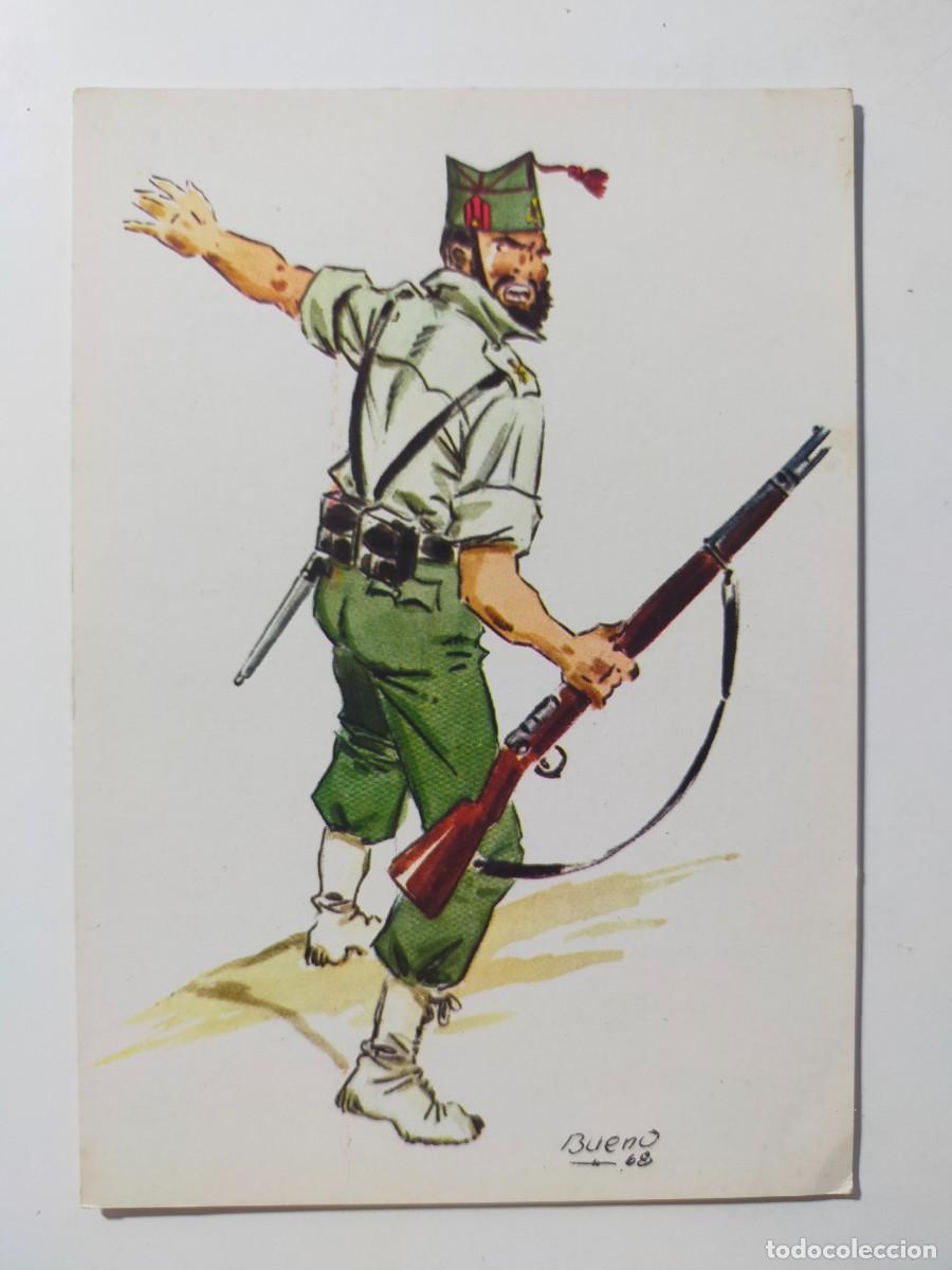 Postales: Postal Uniformes legionarios: Ifni 1958 - ilustrada por Bueno - Edit Foresa (1968) - S/C