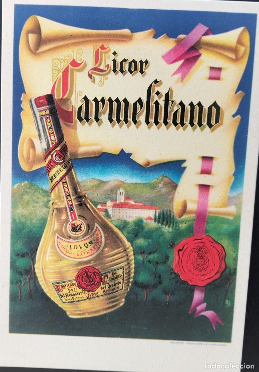 Postales: POAE5 95008 publicidad LICOR CARMELITANO BENICASIM