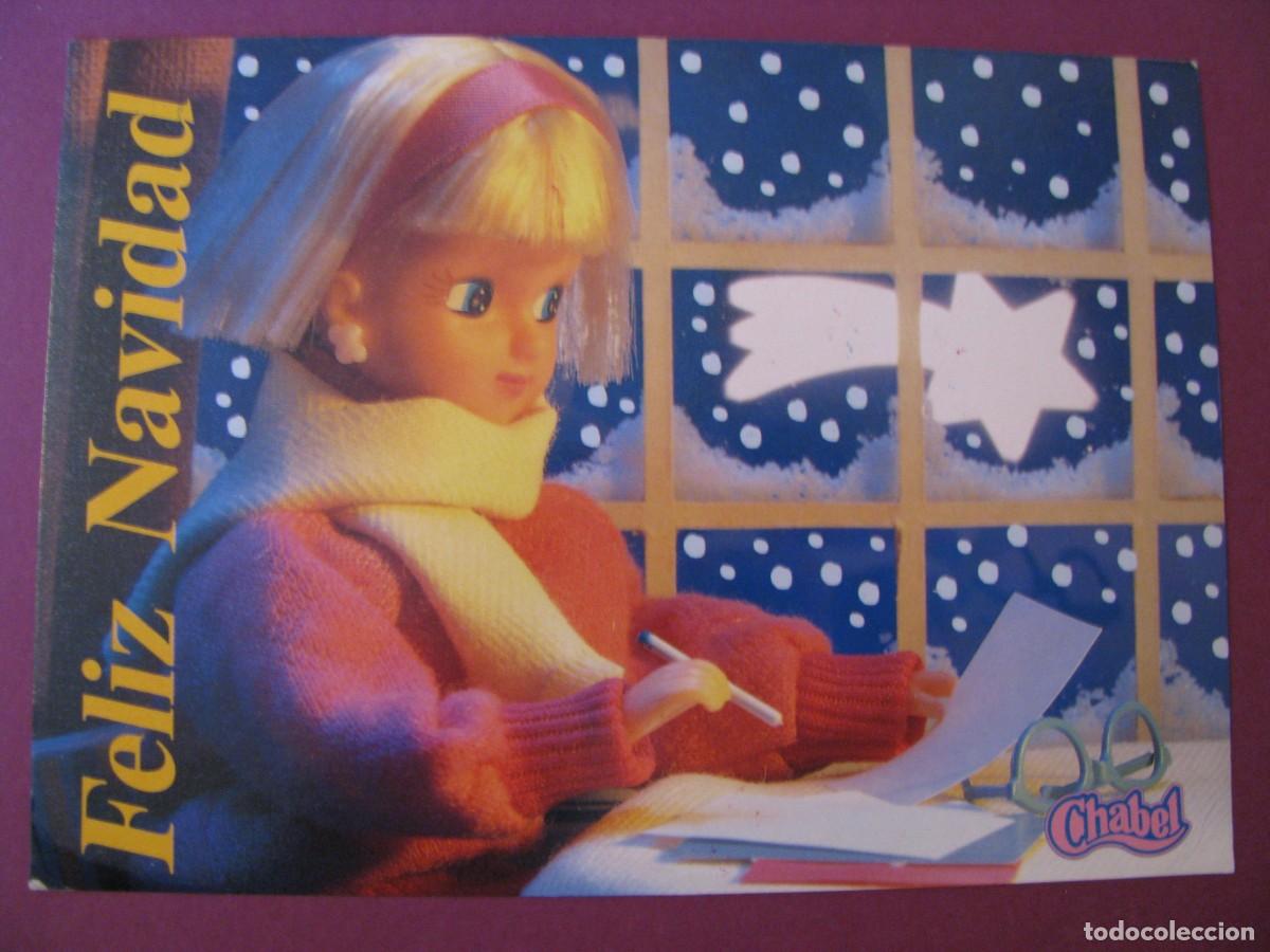 Postales: POSTAL PUBLICIDAD MU&Ntilde;ECA CHABEL. FELIZ NAVIDAD