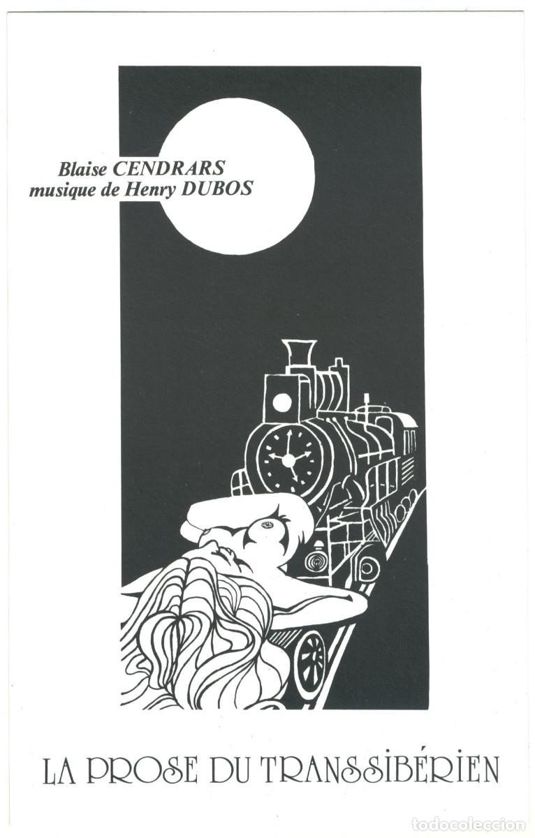 Postales: Th&eacute;&acirc;tre Musical Coulisses (Saint-Saens). La prose du transsib&eacute;rien, de Blaise Cendrars & Henry Dubos