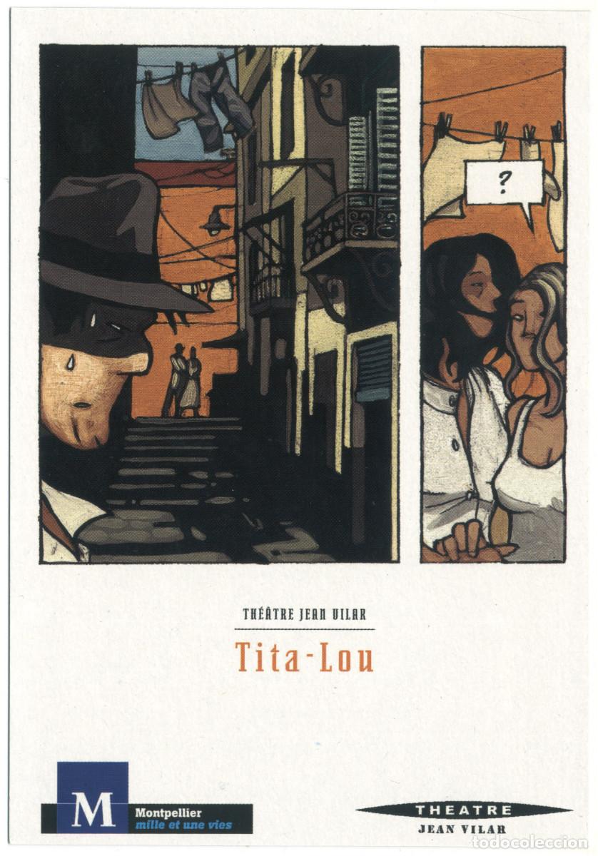 Postales: Th&eacute;&acirc;tre Jean Vilar (Montpellier). Tita-lou, de Catherine Anne; dir. Marielle Baus & Les Fourmis rous