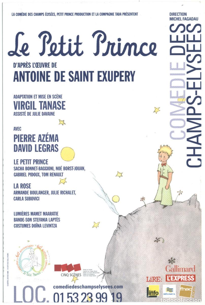 Postales: Com&eacute;die des Champs &Eacute;lys&eacute;es (Paris. 2006). Le Petit Prince, de Antoine de Saint Exup&eacute;ry; dir. Virgil