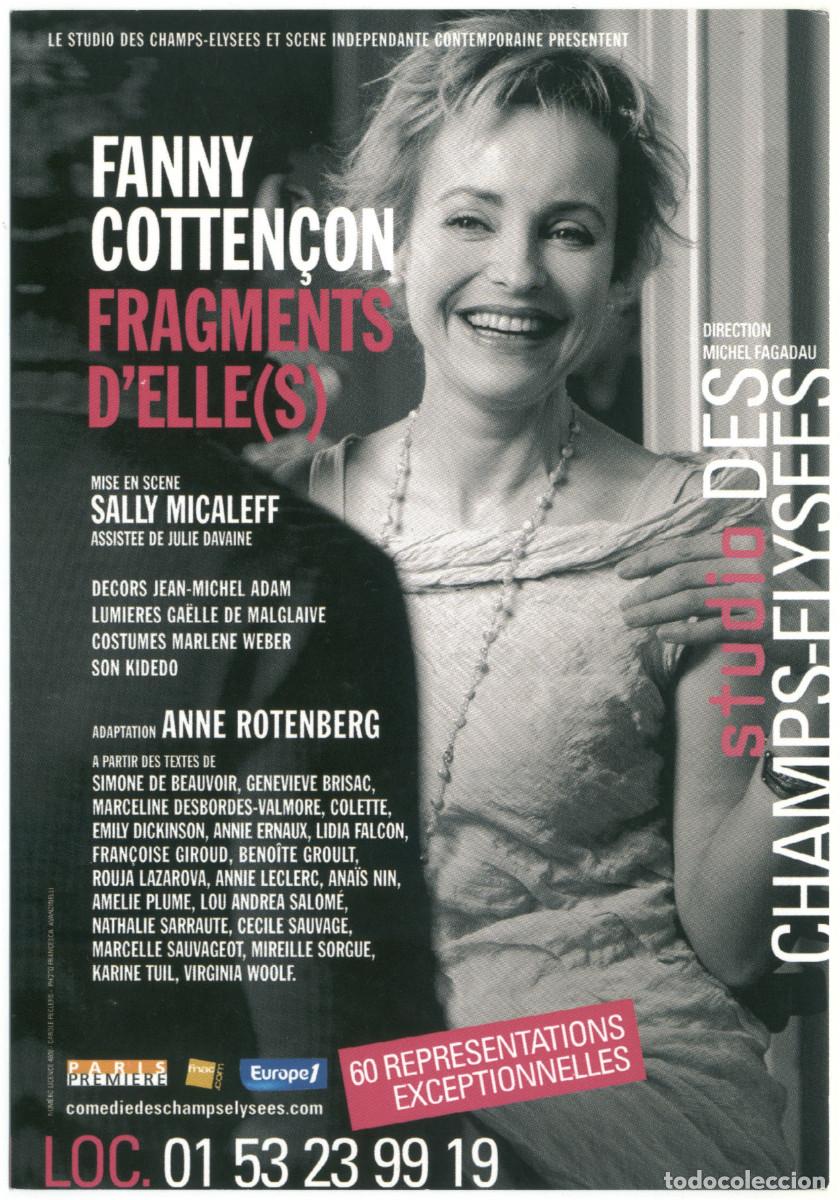 Postales: Com&eacute;die des Champs &Eacute;lys&eacute;es (Paris. 2006). Fragments d'elle(s), , de Fanny Cotten&ccedil;on; dir. Sally Mica