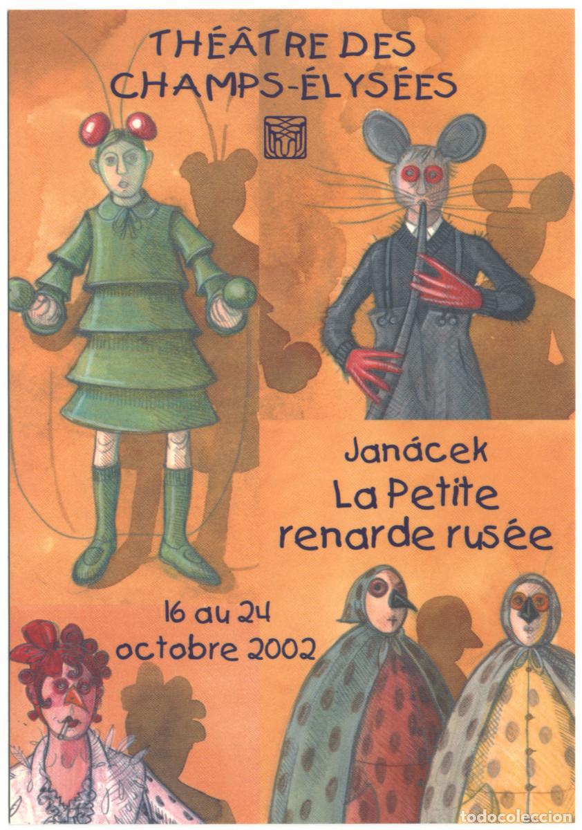 Postales: Com&eacute;die des Champs &Eacute;lys&eacute;es (Paris. 2002). La petite renarde rus&eacute;e, de Jan&aacute;cek