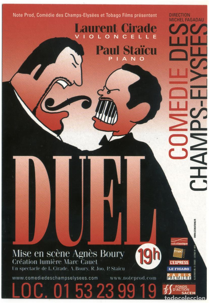 Postales: Com&eacute;die des Champs &Eacute;lys&eacute;es (Paris. 2006). Duel, de Laurent Cirade & Paul Sta&iuml;cu; dir. Agn&egrave;s Boury