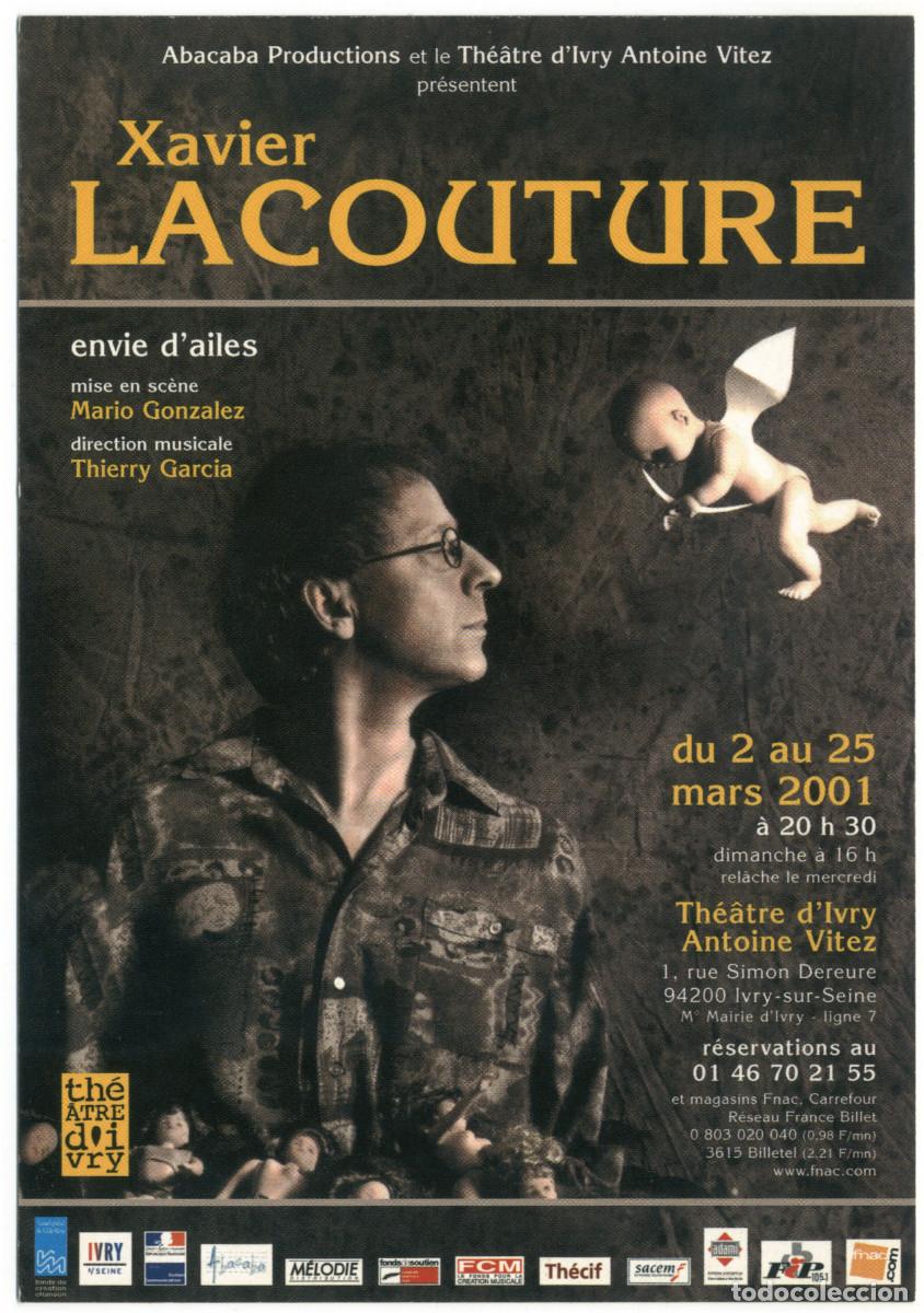 Postales: Th&eacute;&acirc;tre d'Ivry Antoine Vitez (Ivry sur Seine. 2001). Xavier Lacouture envie d'ailes; dir. Mario Gonz