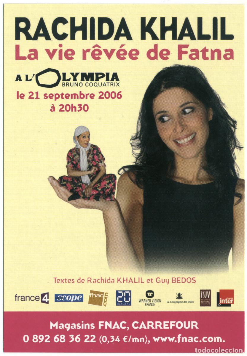 Postales: L'Olympia (Paris. 2006). La vie r&ecirc;v&eacute;e de Fatna, de Rachida Khalil & Guy Bedos