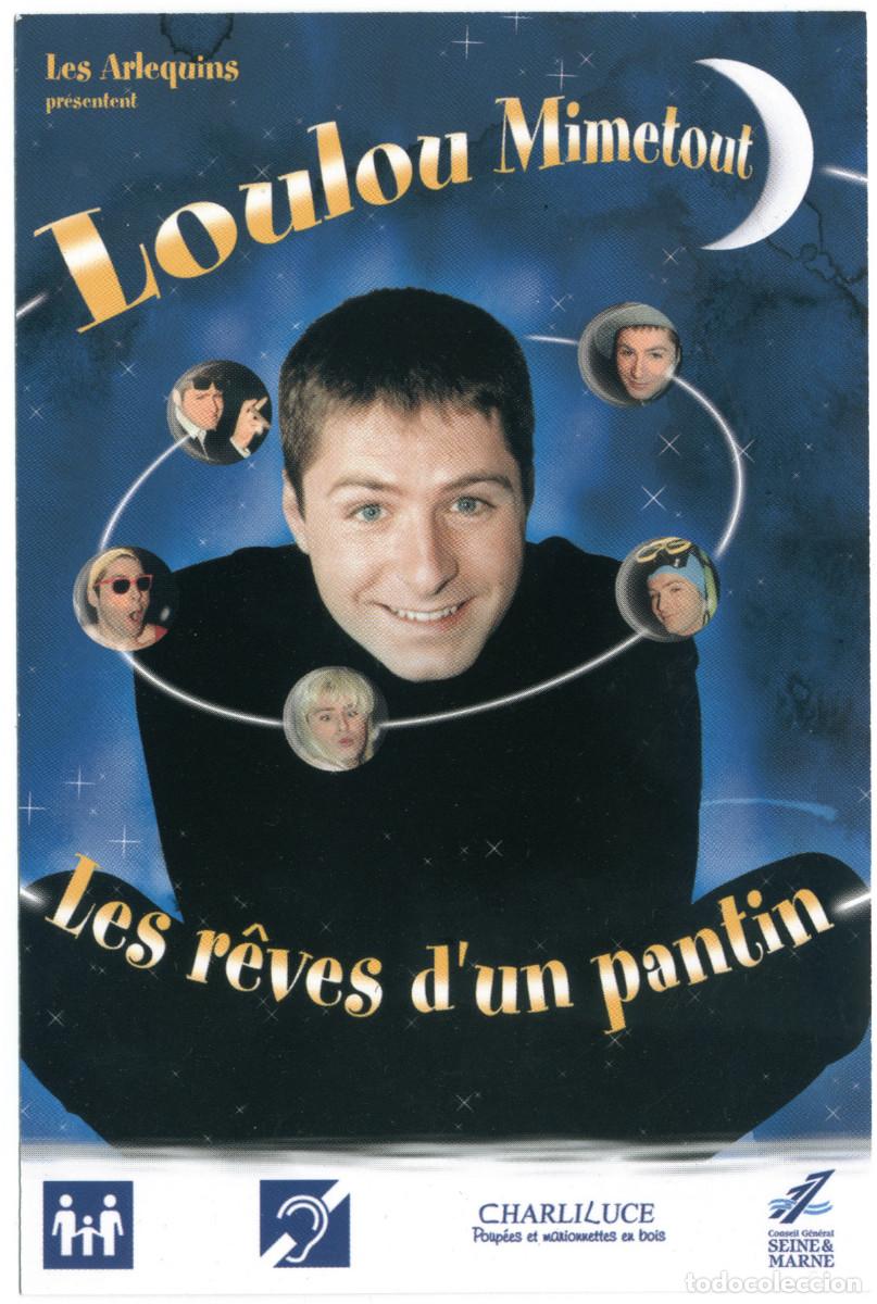 Postales: Les Arlequins. Les r&ecirc;ves d'un pantin, de Loulou Mimetout (La Tache d'Encre. Avignon)