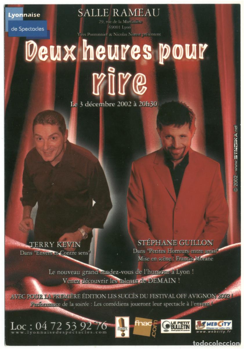 Postales: Salle Rameau (Lyon. 2002). Deux heures pour rire, de St&eacute;phane Guillon & Terry Kevin