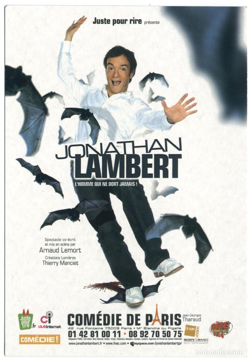 Postales: Com&eacute;die de Paris. Jonathan Lambert, l'homme qui ne dort jamais, de Arnaud Lemort