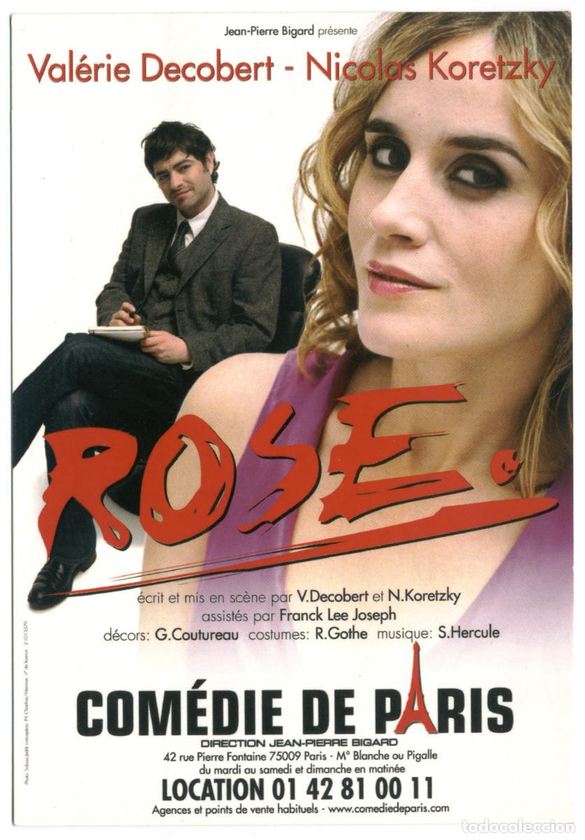 Postales: Com&eacute;die de Paris. Rose, de Val&eacute;rie Decobert & Nicolas Koretzky