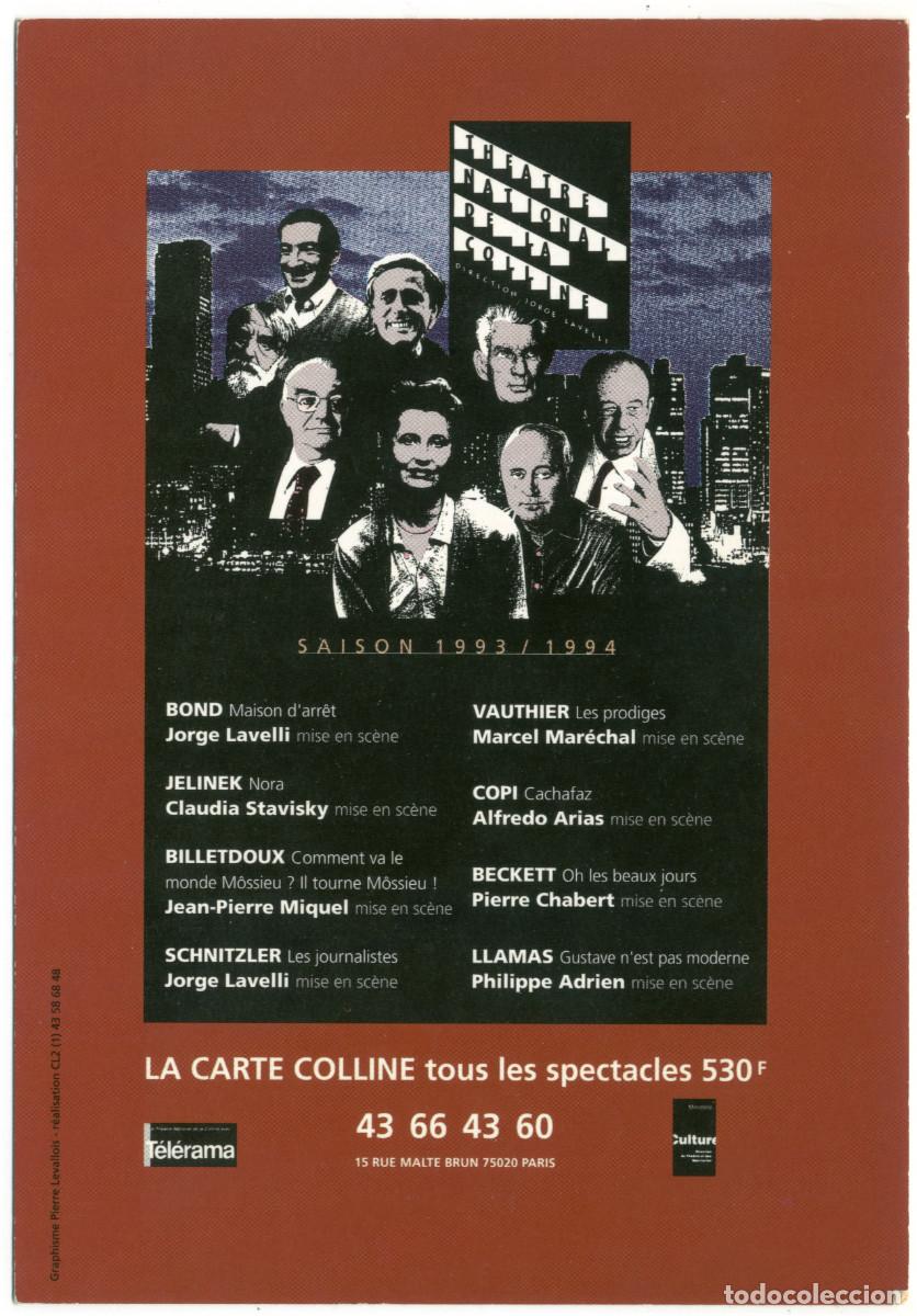 Postales: Th&eacute;&acirc;tre National de la Coline (Paris). Saison 1993-1994