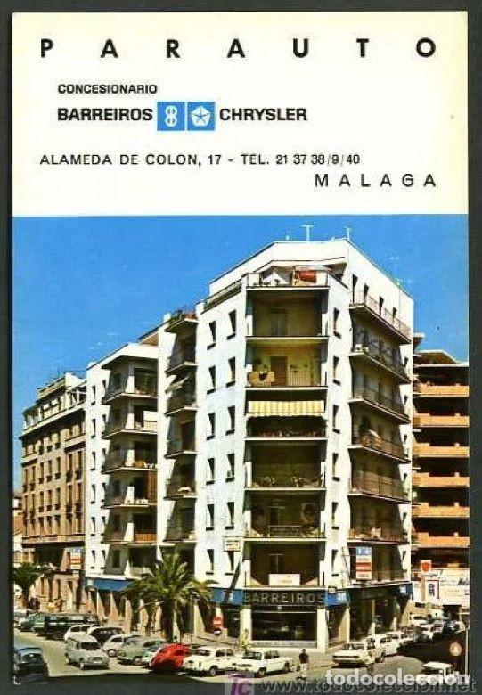 Cartes Postales: M&aacute;laga. *Concesionario Parauto, Exposici&oacute;n y venta...* Ed. Beascoa. Nueva.