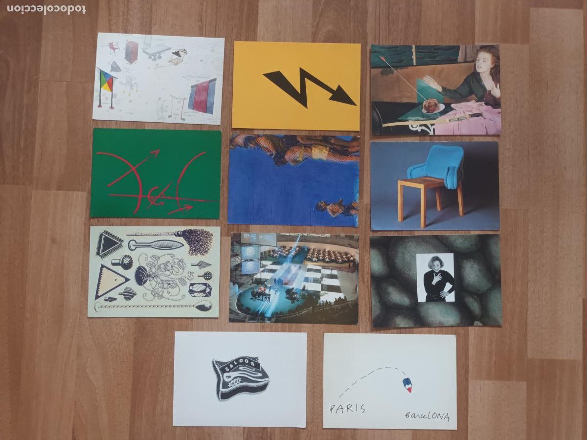 Postales: LOTE POSTAL PUBLICIDAD SALA VIN&Ccedil;ON. Barjau, Constantin Boym, Santachira Etc. Dise&ntilde;o