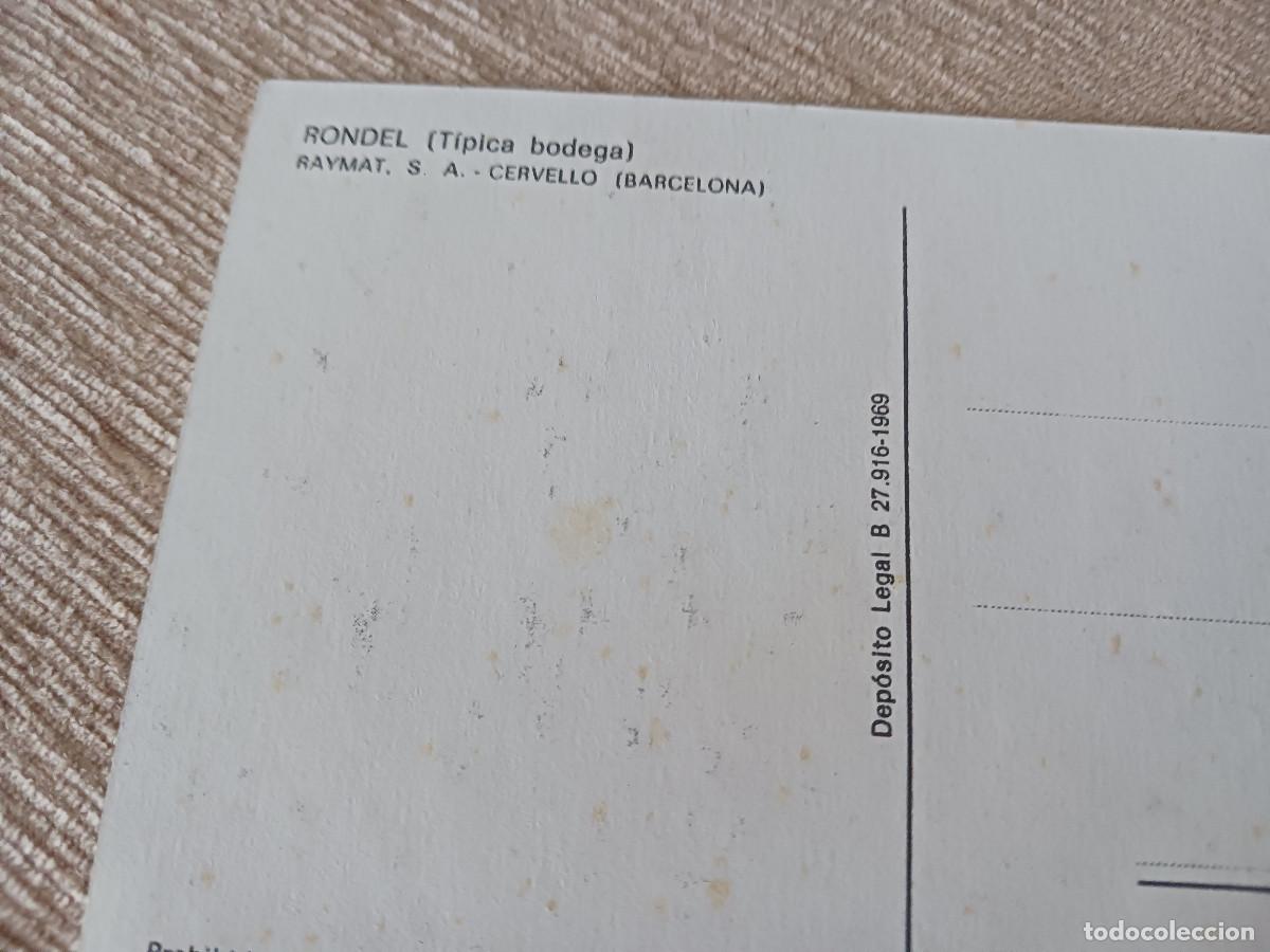 Postales: rondel , tipica bodega, raymat s.a. cervello - Foto 2