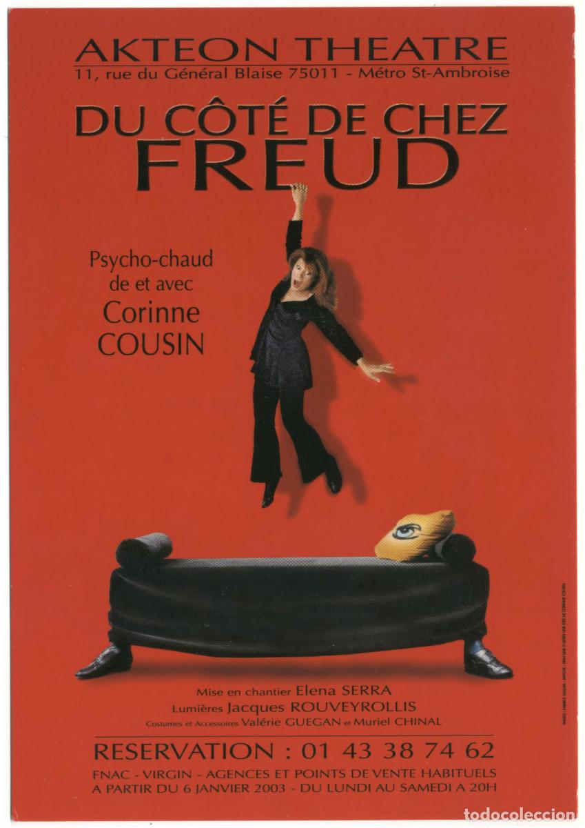 Postales: Akt&eacute;on Th&eacute;&acirc;tre (Paris. 2003). Du c&ocirc;t&eacute; de chez Freud, de Corinne Cousin