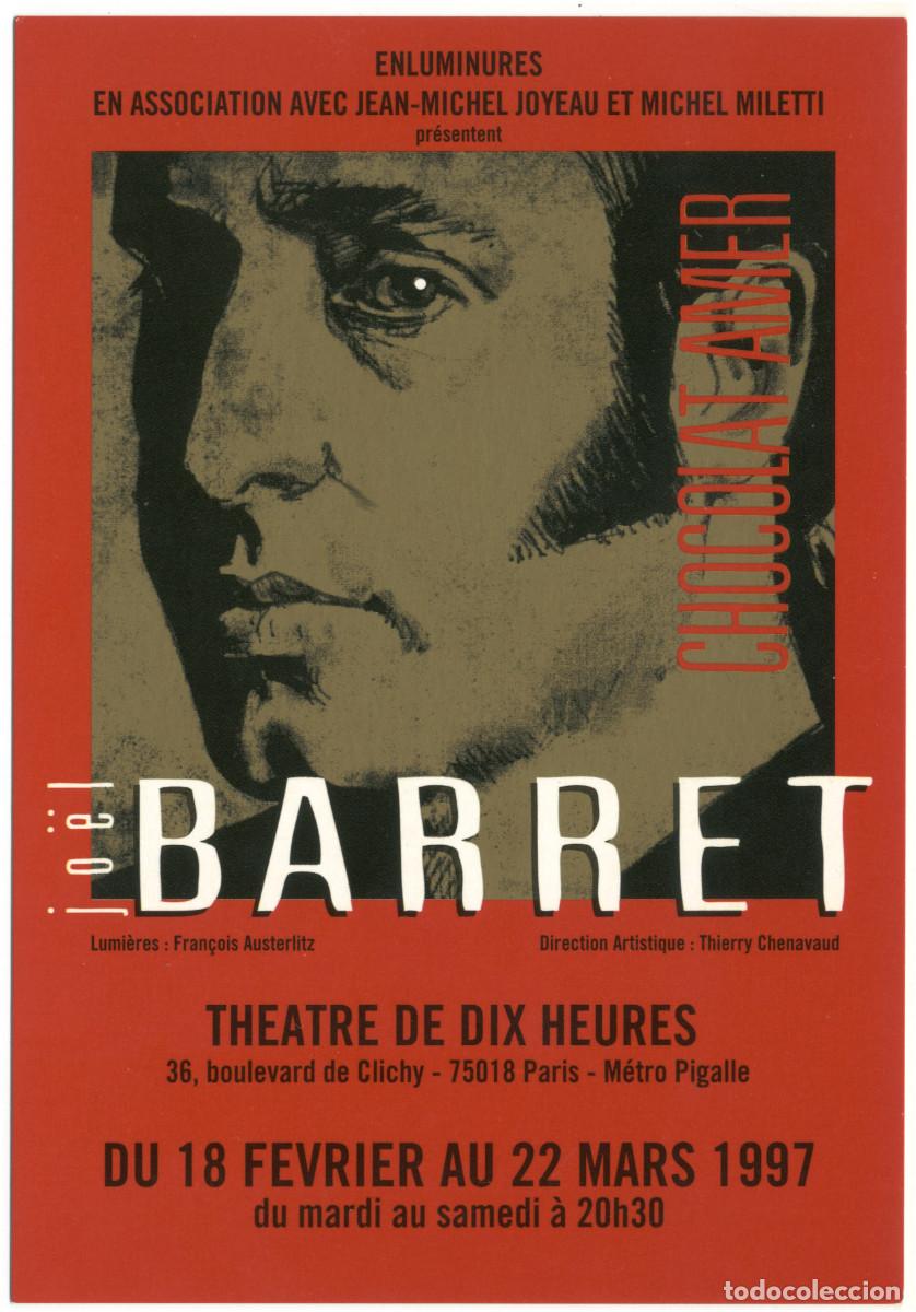 Postales: Th&eacute;&acirc;tre de Dix Heures (Paris. 1997). Chocolat Amer, de Jo&euml;l Barret; dir. Thierry Chenavaud