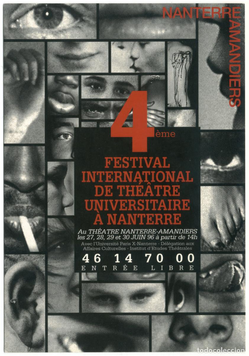 Postales: Th&eacute;&acirc;tre Nanterre-Amandiers (1996). IV festival International de Th&eacute;&acirc;tre Universitaire