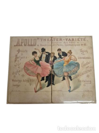 Postais: Postal Publicitaria Antigua - Apollo Teatro - Apollo-Theater-Variedad de Hamburgo, Alemania - 1890