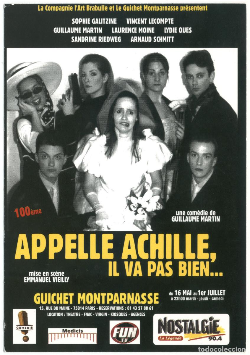 Postkarten: Guichet Montparnasse (Paris). Appelle Achille, il va pas bien..., de Guillaume Martin; dir. Emmanuel