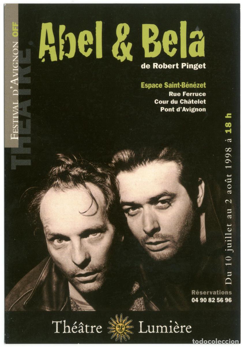 Postales: Th&eacute;&acirc;tre Lumi&egrave;re (Strasbourg. 1998). Abel & Bela, de Robert Pinget