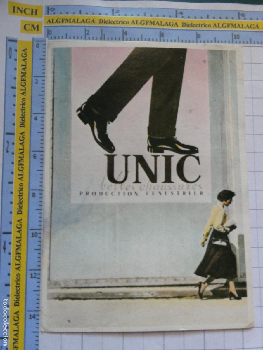 Postales: POSTAL PUBLICITARIA. PUBLICIDAD ZAPATOS UNIC. 1648