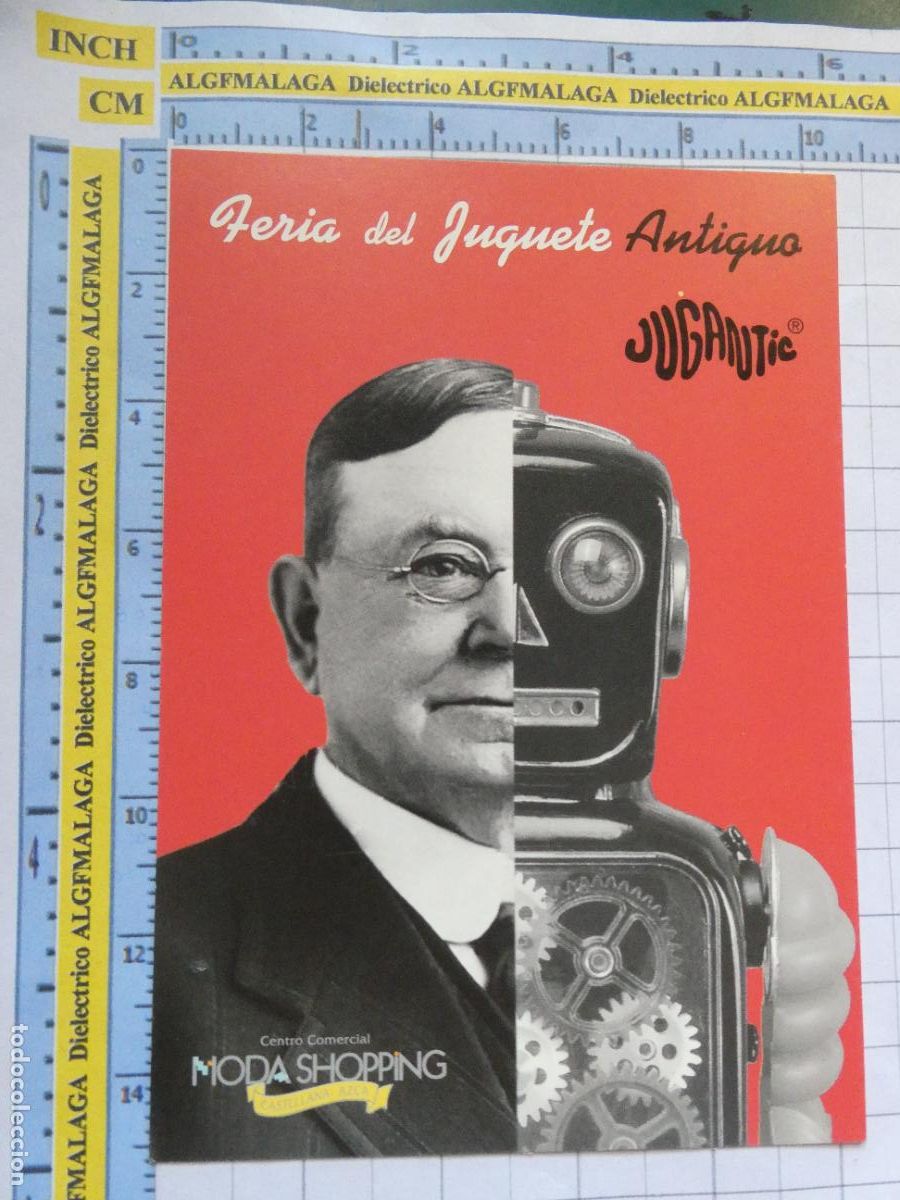 Postales: POSTAL PUBLICITARIA. PUBLICIDAD FERIA DEL JUGUETE ANTIGUO JUGANTIC MODA SHOPPING CASTELLANA. 1653
