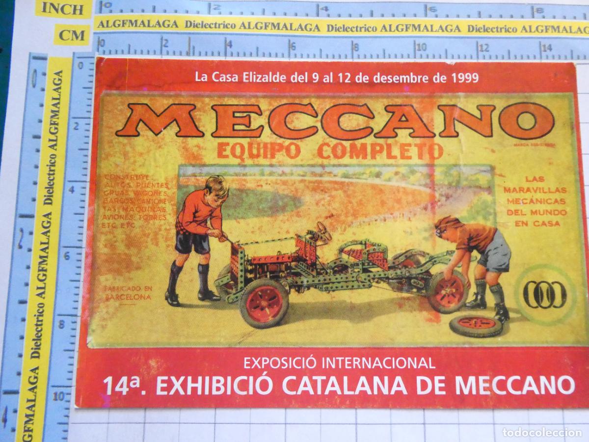 Postales: POSTAL PUBLICITARIA. PUBLICIDAD JUGUETES MECCANO 1999 EXHIBICI&Oacute;N CATALANA . 1661