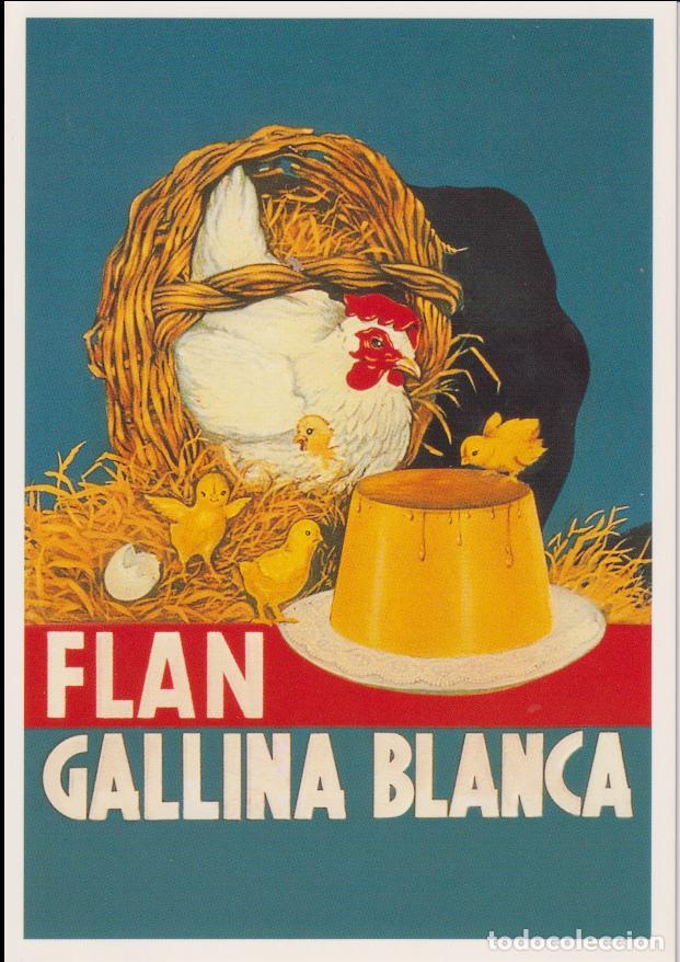 Postales: POSTAL PUBLICITARIA CARTELES FLAN GALLINA BLANCA - EDICIONES AM 2857 - S/C