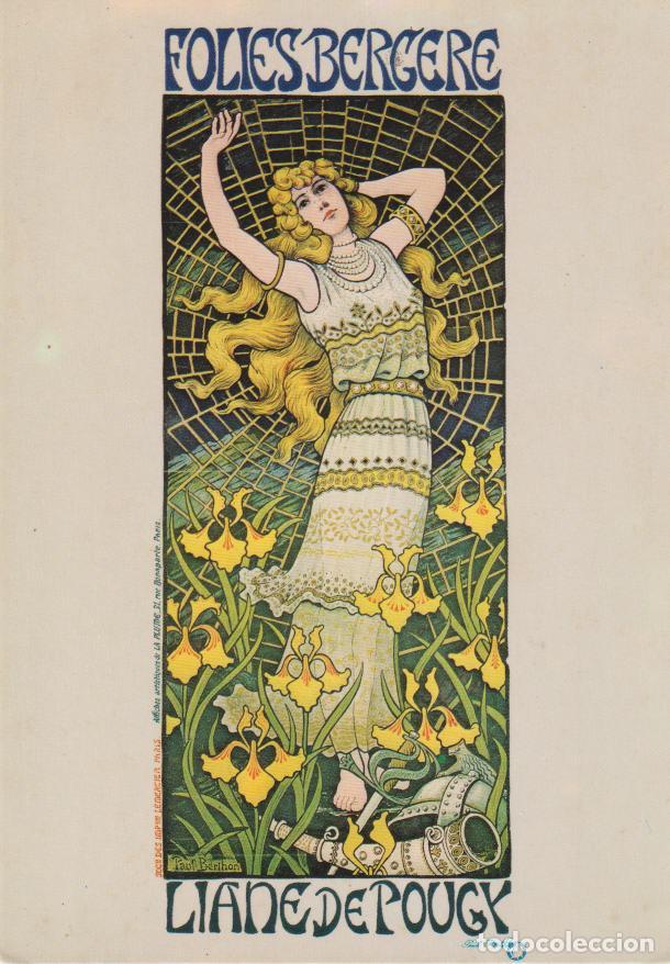 Postales: POSTAL PUBLICITARIA CARTELES FOLIES BERGERE, LIANE DE POUGY - EPHI 111 - S/C