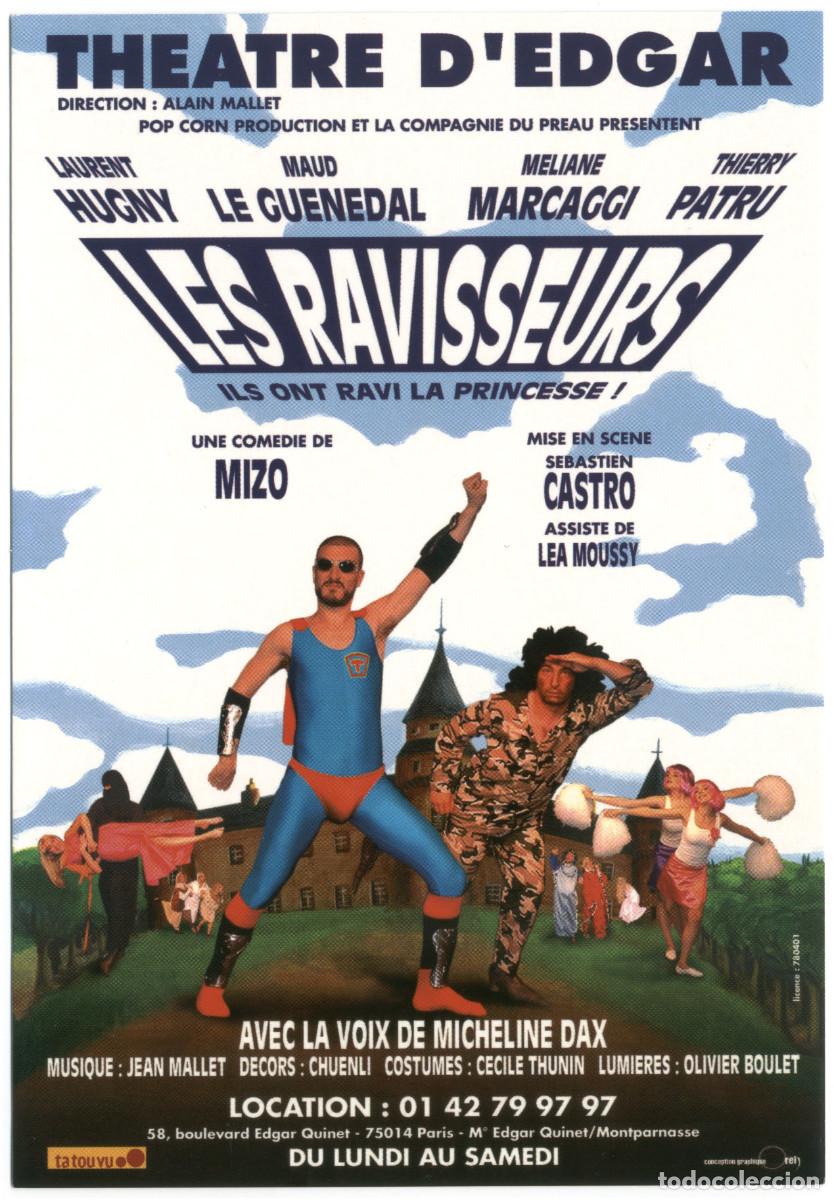 Postkarten: Th&eacute;&acirc;tre d'Edgar (Paris). Les ravisseurs, de Mizo; dir. Sebastien Castro
