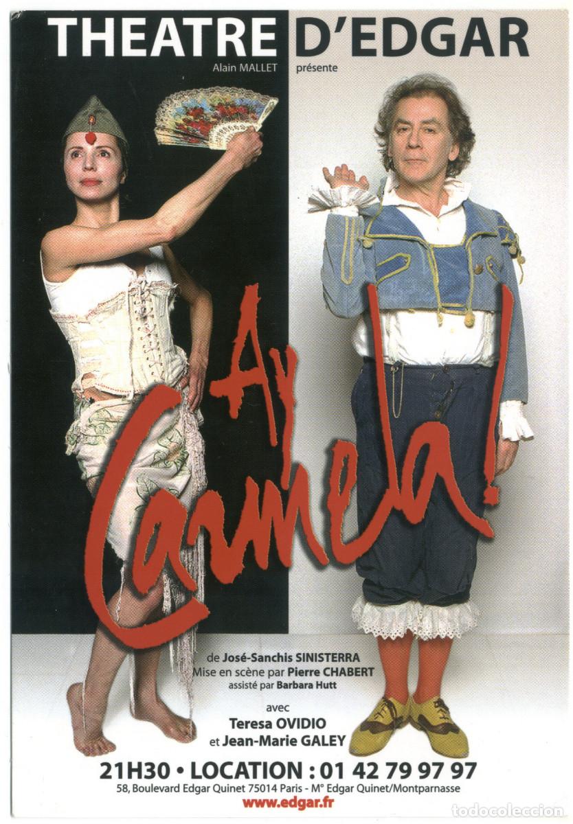Postkarten: Th&eacute;&acirc;tre d'Edgar (Paris). Ay, Carmela, de Jos&eacute; Sanchis Sinisterra; dir. Pierre Chabert