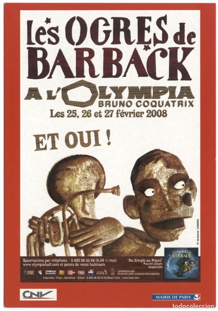 Postales: CNV Mairie de Paris (Olympia. 2008). Les ogres de Barback