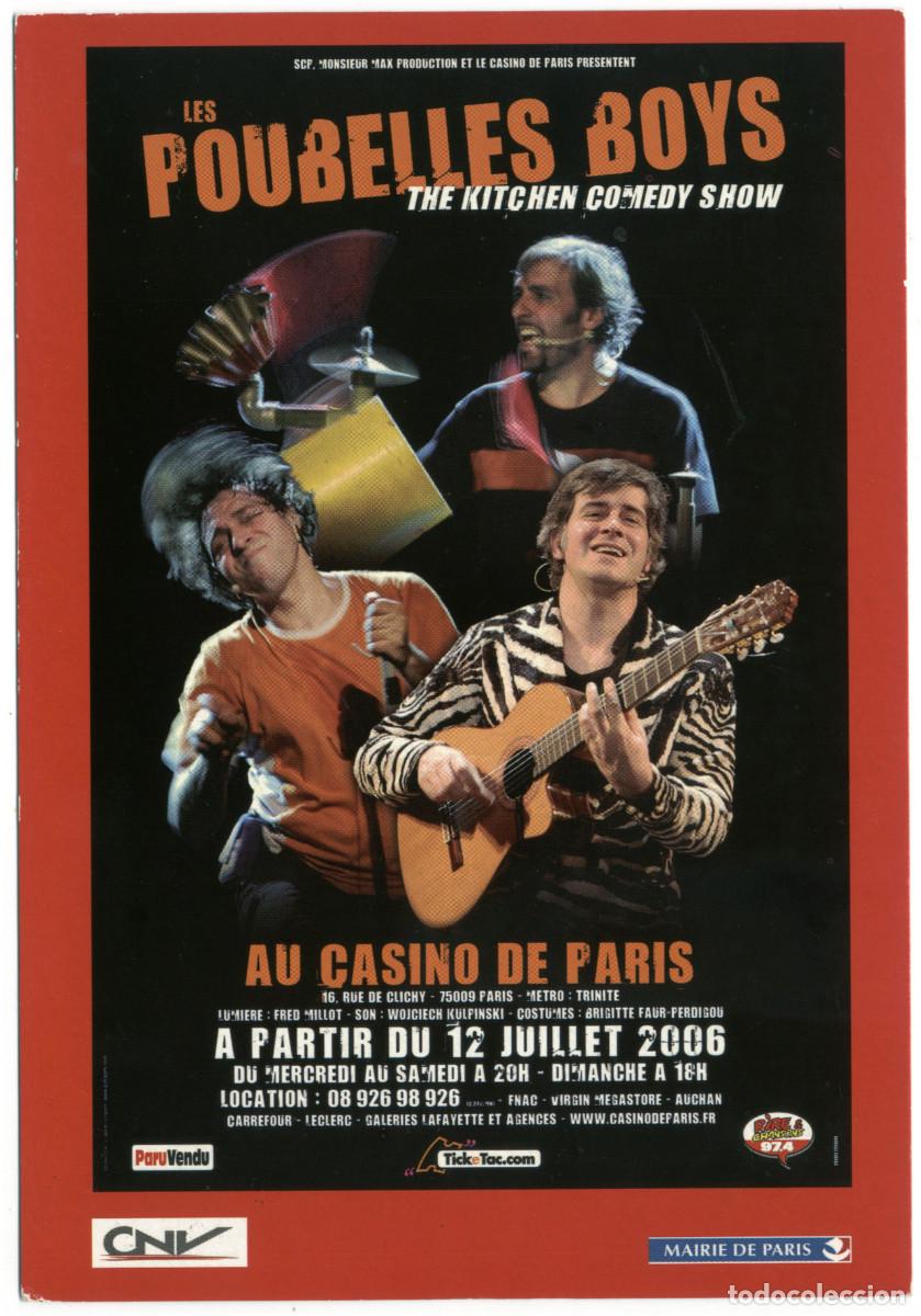 Postales: CNV Mairie de Paris (Casino de Paris. 2006). Les Poubelles Bous, The Kitchen comedy show