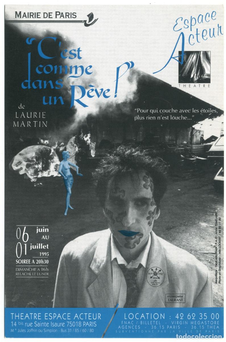 Postales: Mairie de Paris (Espace Acteur. 1995). C'est comme dans un r&ecirc;ve, de Laurie Martin; dir. Jean Paul Lo