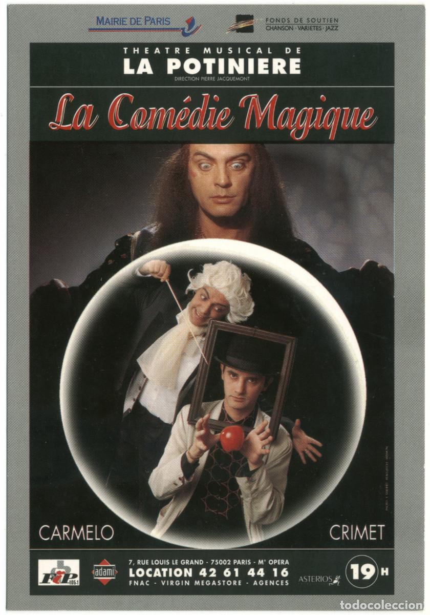 Postales: Th&eacute;&acirc;tre Musical de La Potiniere (Paris. 1996). La com&eacute;die magique, de Carmelo & Crimet