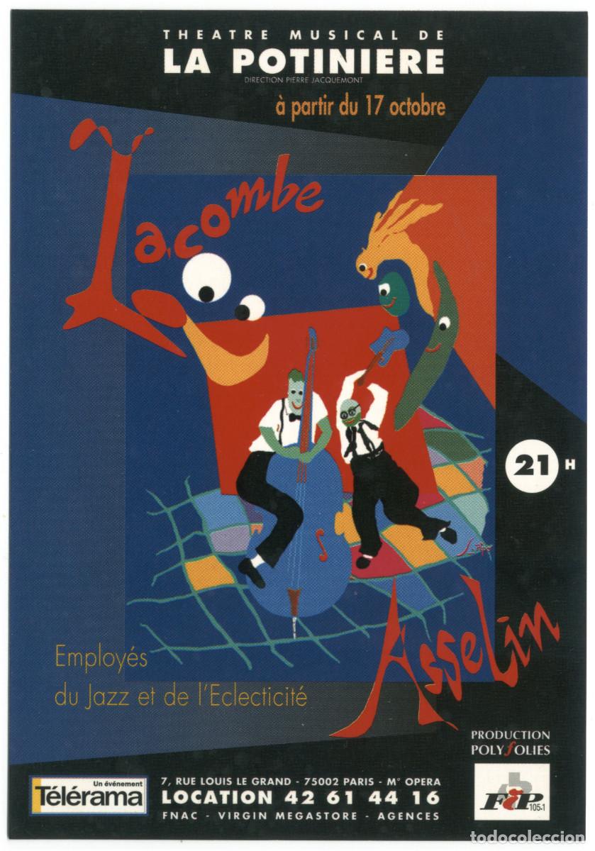 Postales: Th&eacute;&acirc;tre Musical de La Potiniere (Paris). Lacombe Asselin, employ&eacute;s du Jazz et de l'eclecticit&eacute;