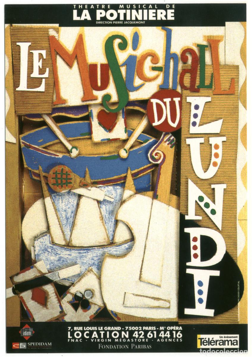 Postales: Th&eacute;&acirc;tre Musical de La Potiniere (Paris). Le musical du lundi